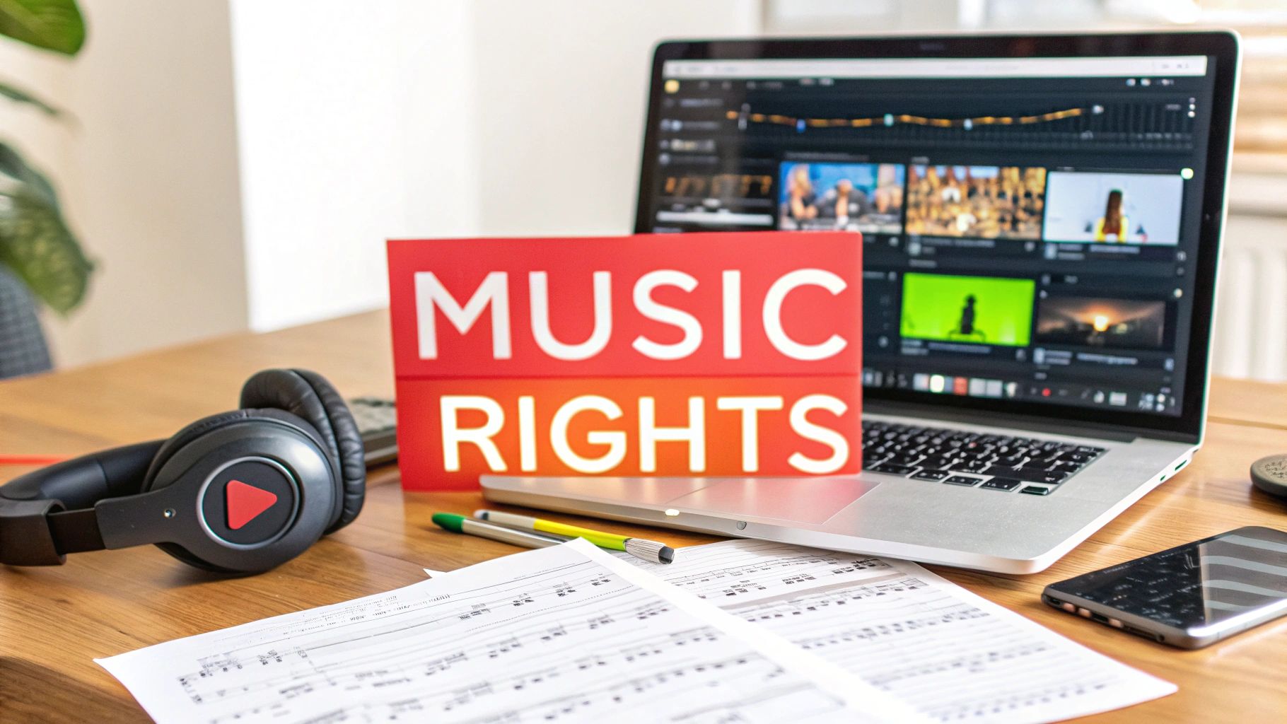 Illustration for Can I Use Copyrighted Music on YouTube? Expert Guide