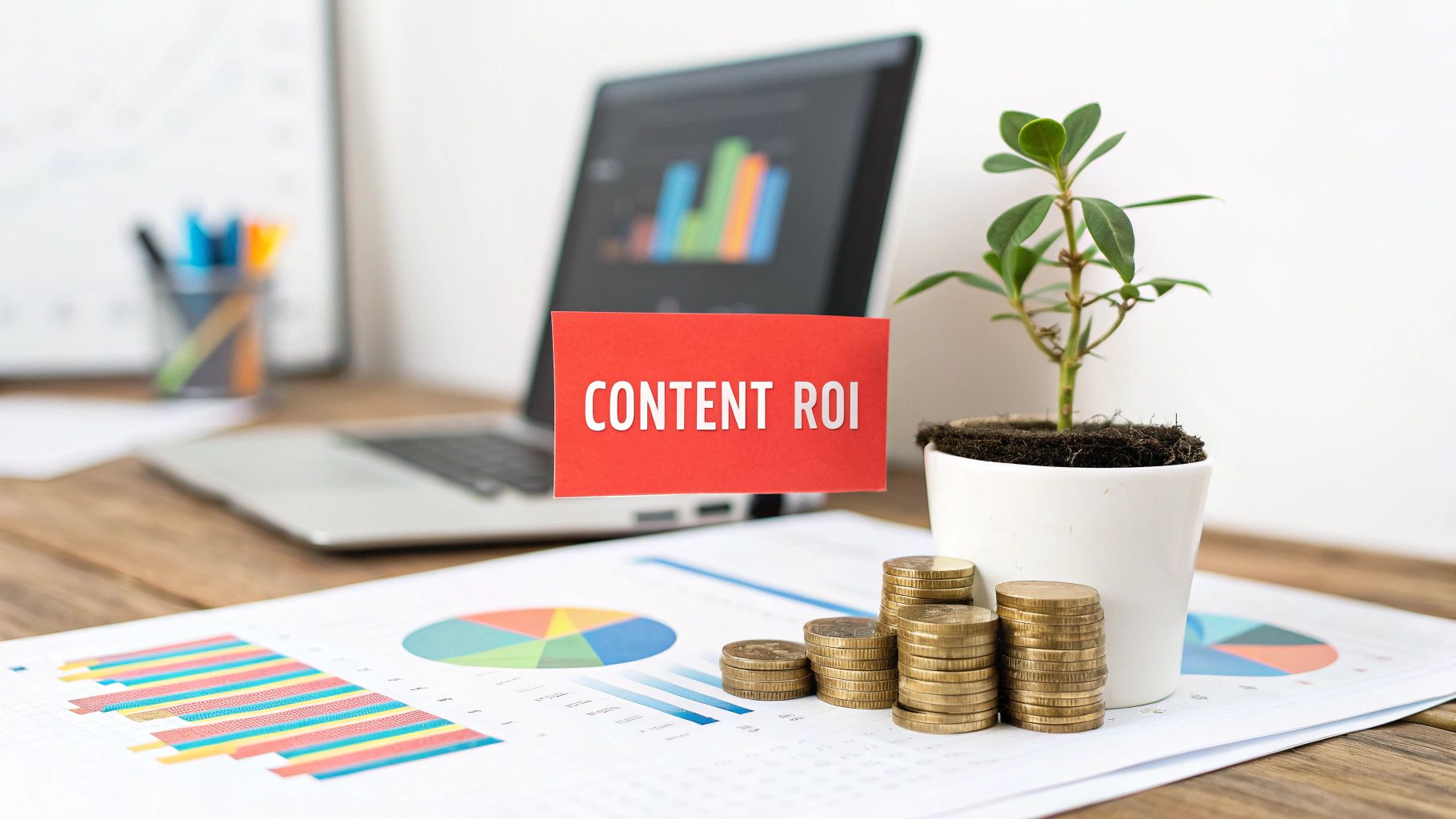 Illustration for Measuring Your Content Marketing ROI