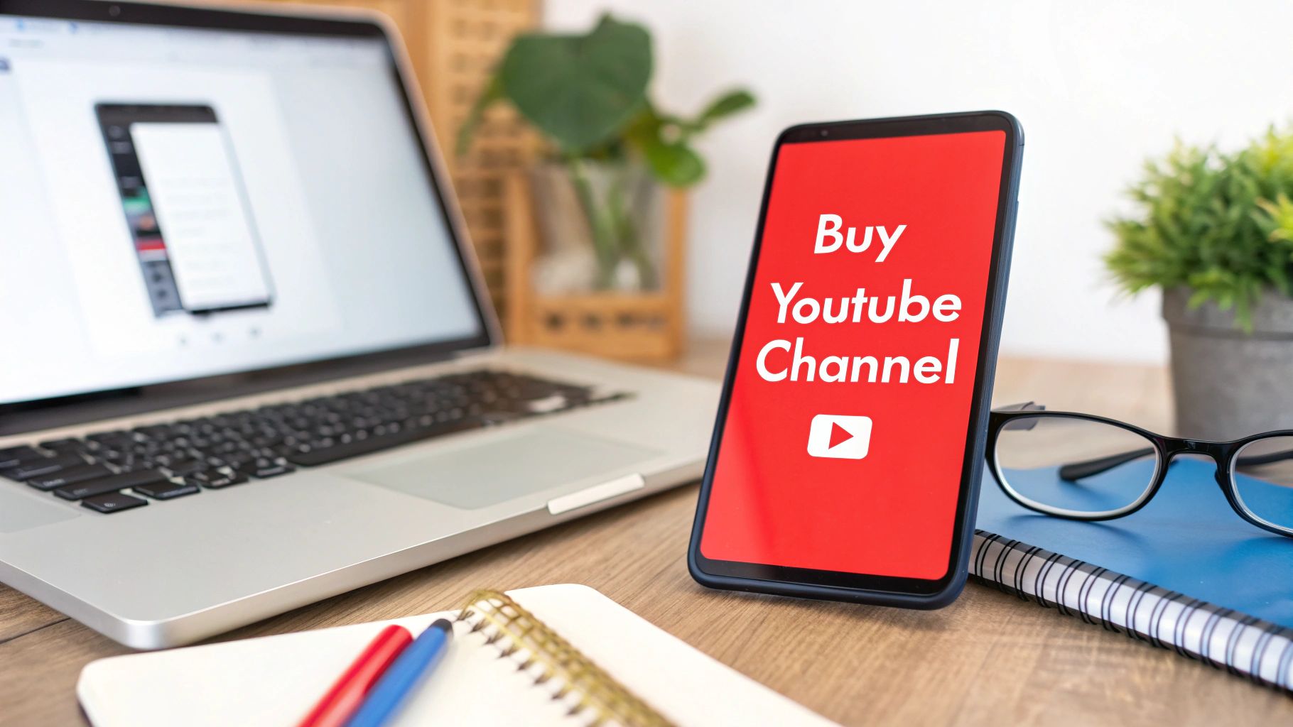 Illustration for how to buy a youtube channel: a smart, safe guide