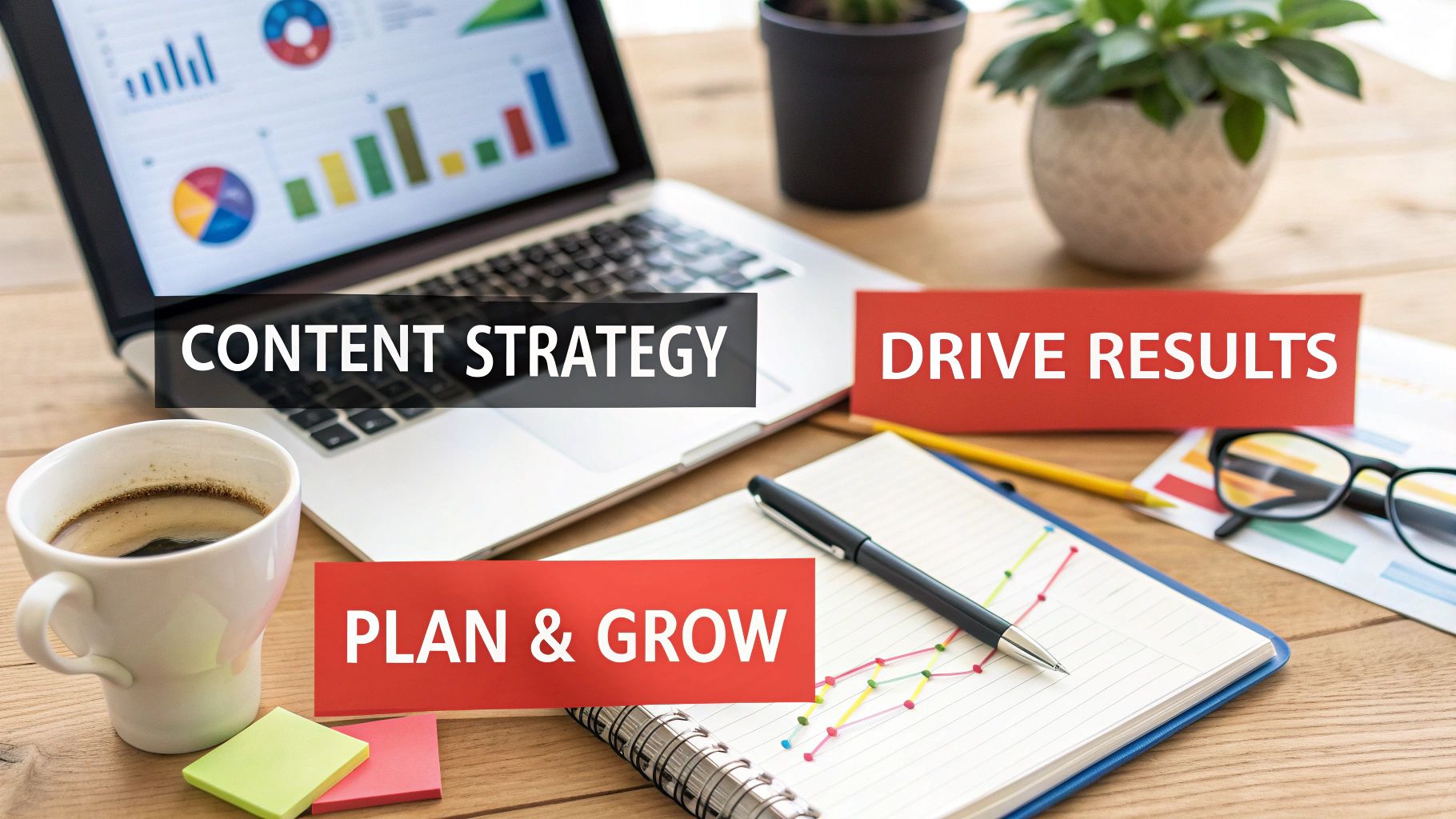 Illustration for How to Create Content Strategy That Drives Results