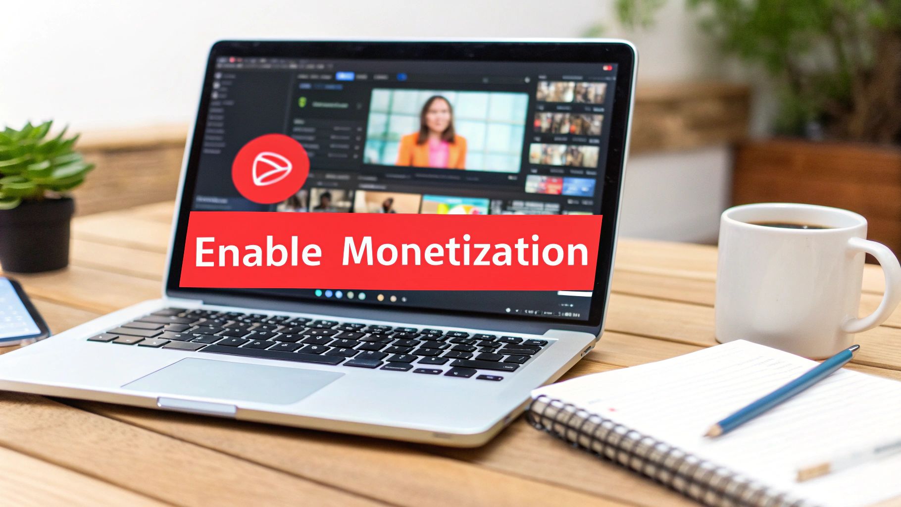Illustration for How to Enable Monetization in YouTube: Easy Step-by-Step Guide