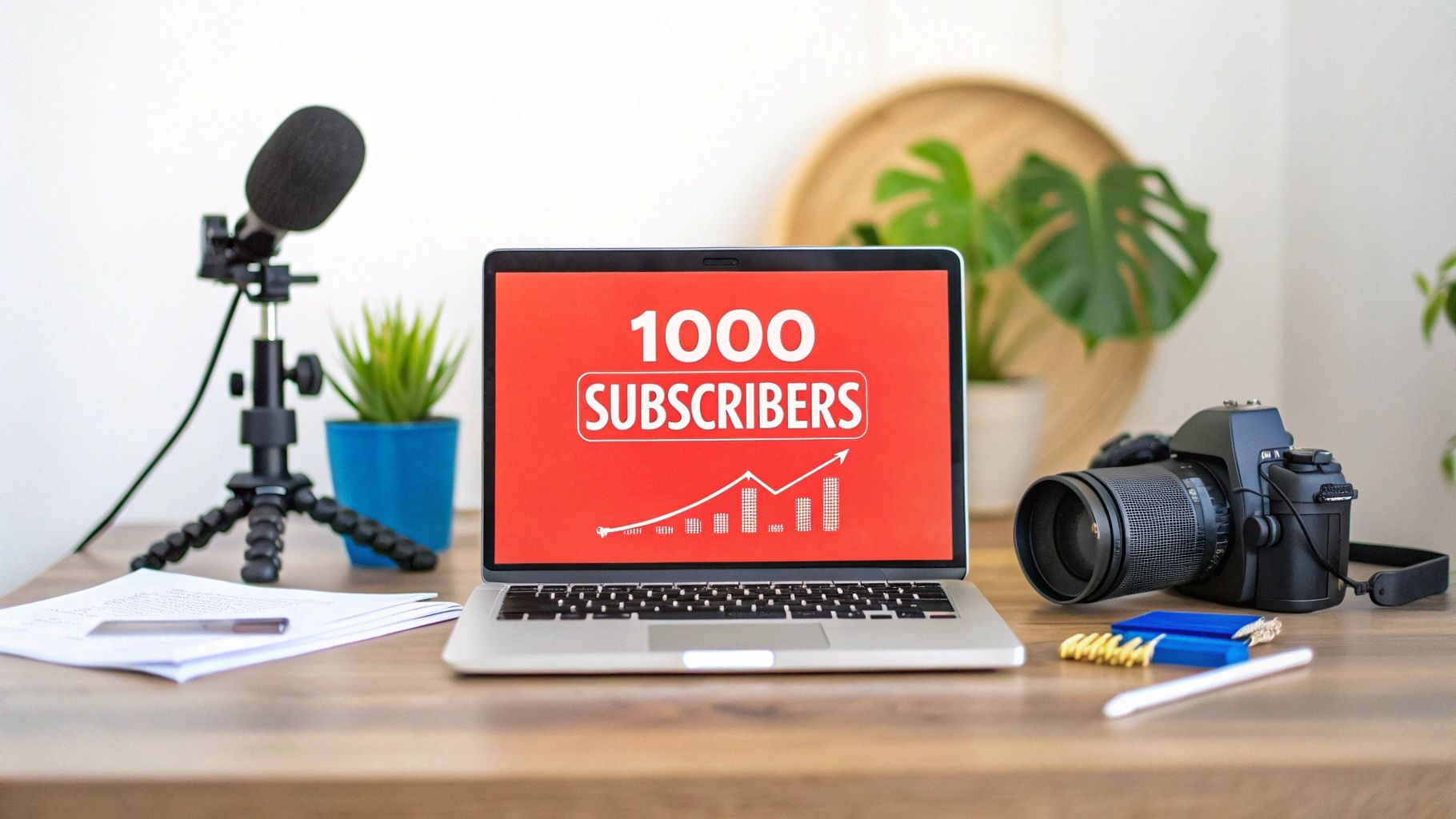 Illustration for How to Get 1000 Subscribers on YouTube Fast & Easy