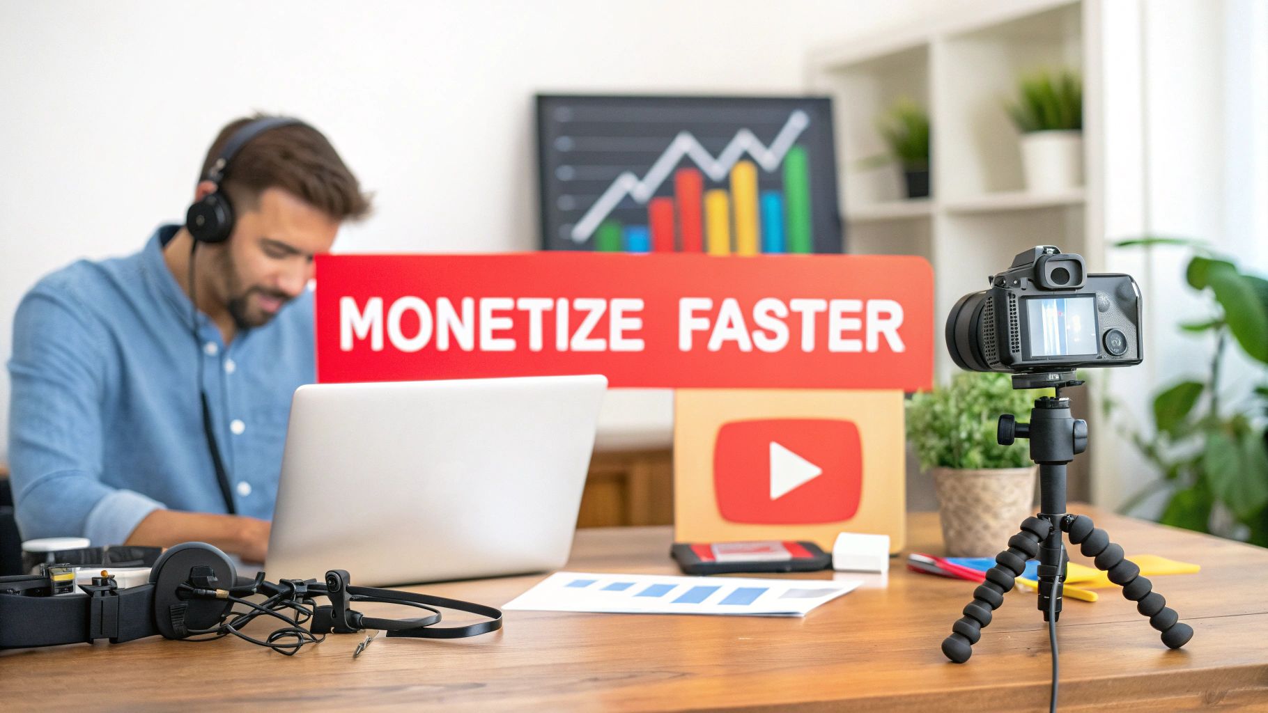 Illustration for How to Monetize YouTube Channel Faster: Top Strategies