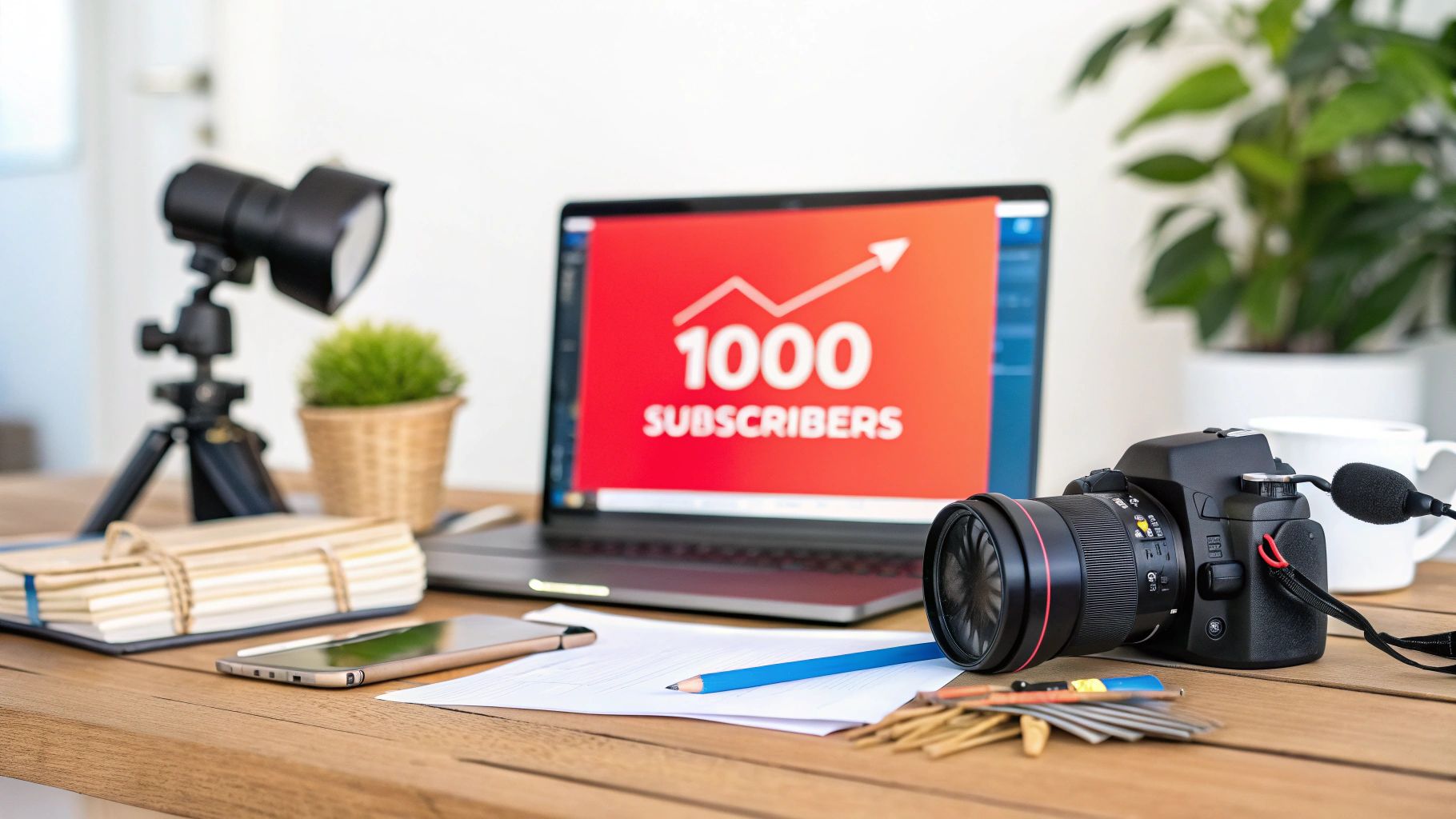 Illustration for How to Reach 1000 Subscribers on YouTube: Proven Tips