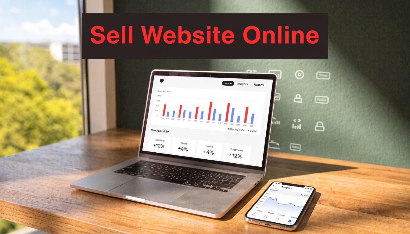 Illustration for How To Sell Website Online: Step-by-Step Success