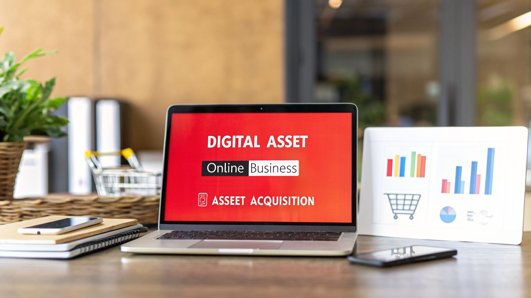 Illustration for Online Business for Sale: A Guide to Your First Digital Asset
