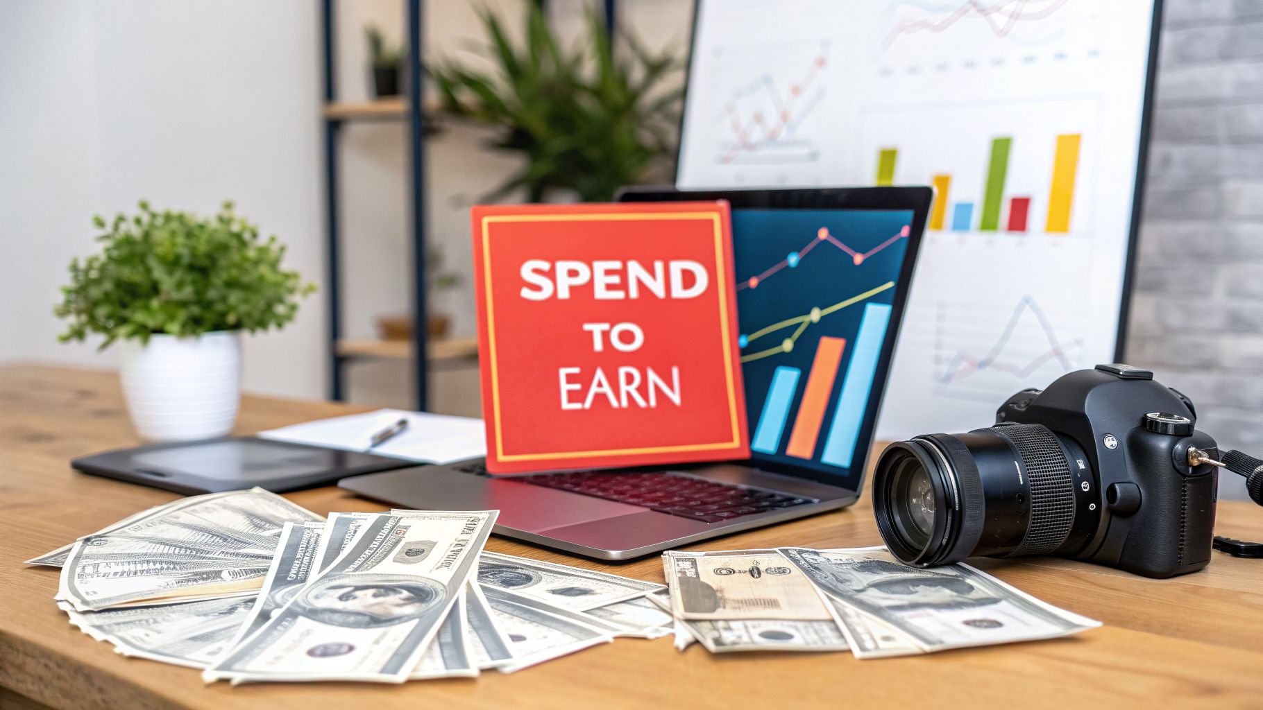 Illustration for Spending money to make money: A Creator's Growth Blueprint