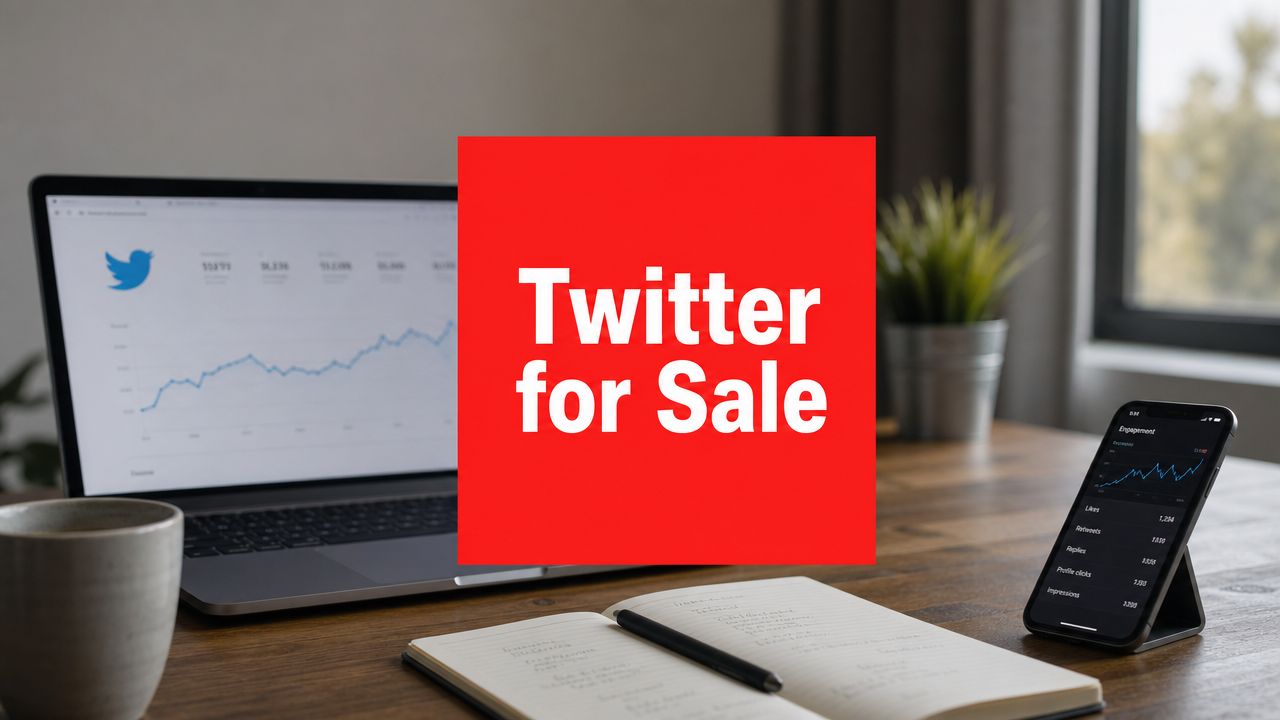 Illustration for Twitter for Sale: A Buyer's Guide to Vetting & Transfer